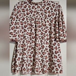 Chic Animal Print Blouse for Women